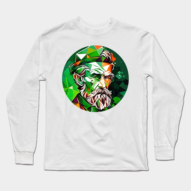 Funny Lucky Saint Patrick St. Patrick's Day Long Sleeve T-Shirt by Daphne R. Ellington